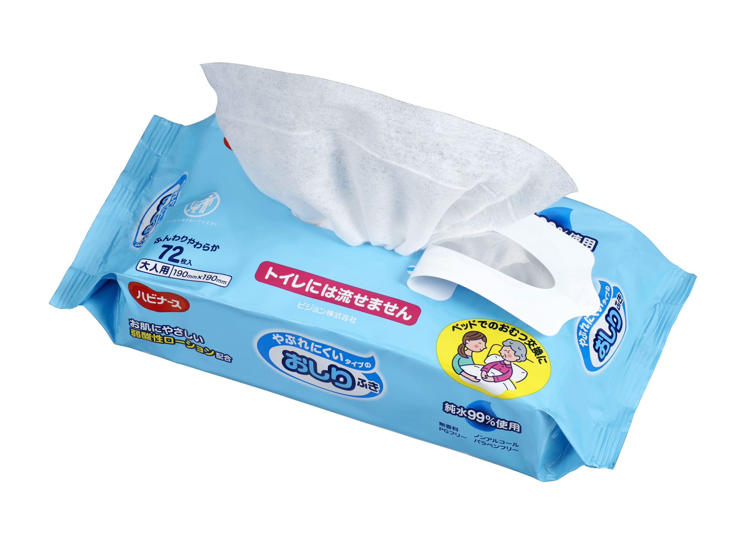 やぶれにくいタイプのおしりふき 介護用品のピジョンタヒラ