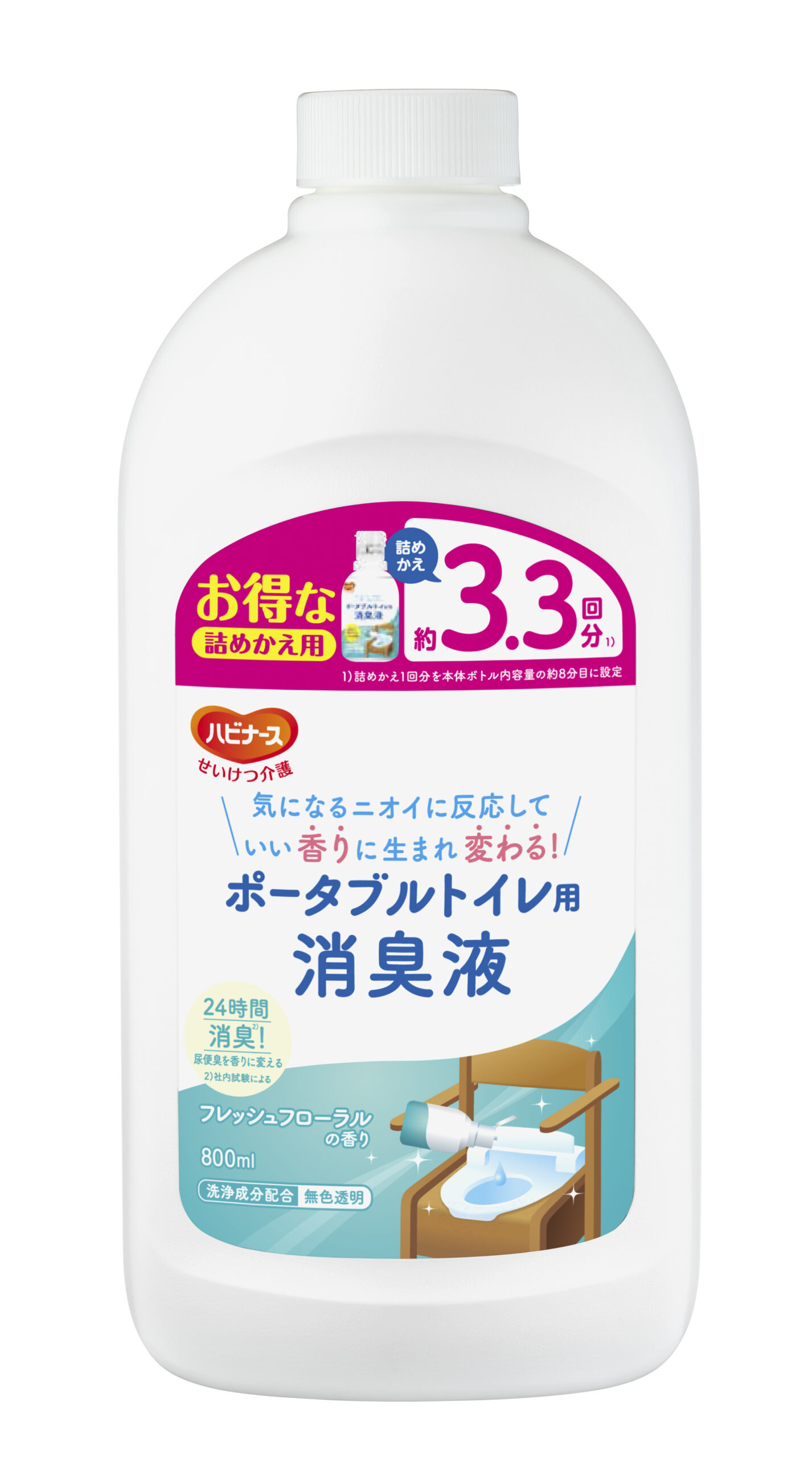 ポータブルトイレ用消臭液詰め替え