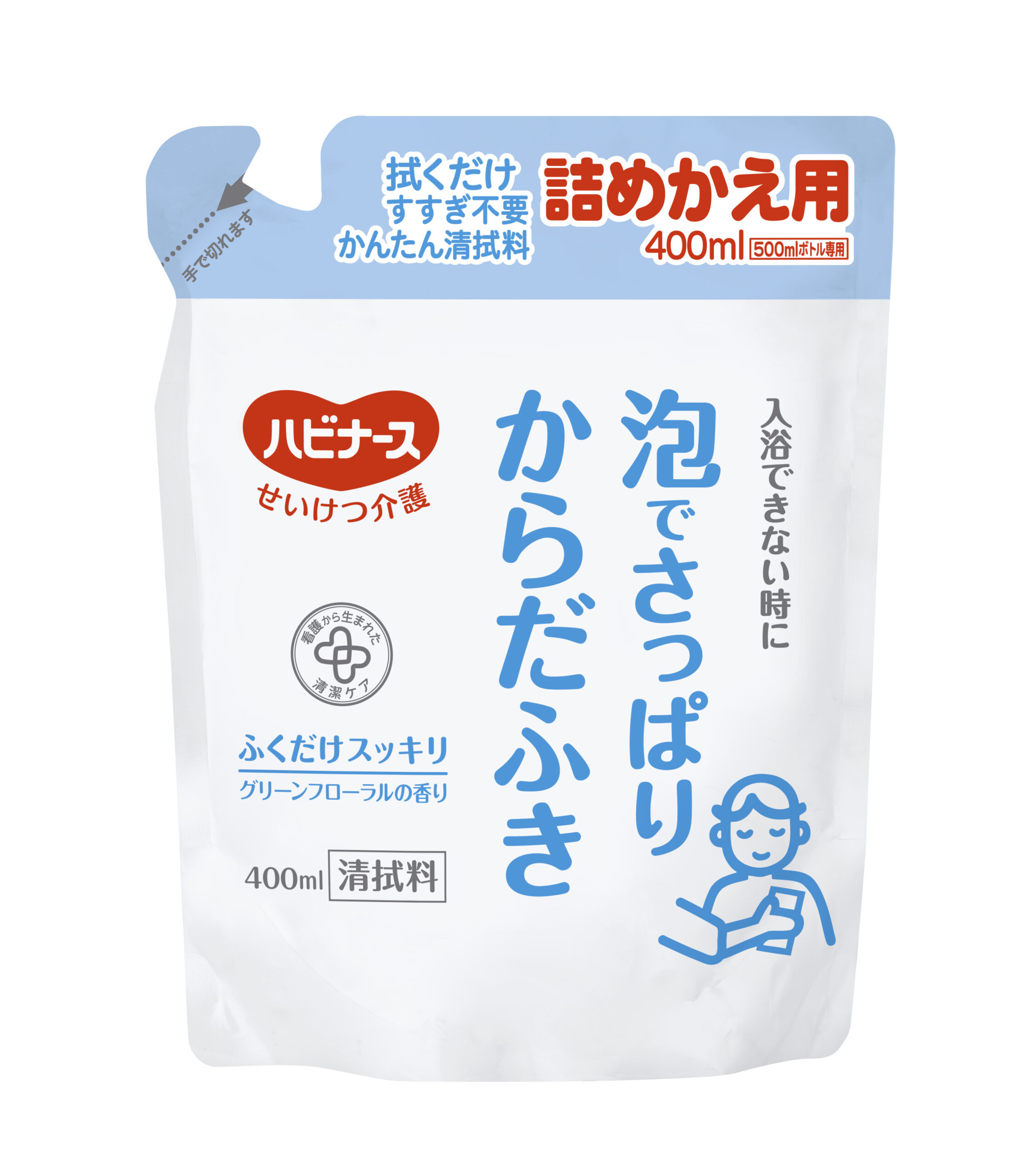 泡でさっぱりからだふき詰め替え