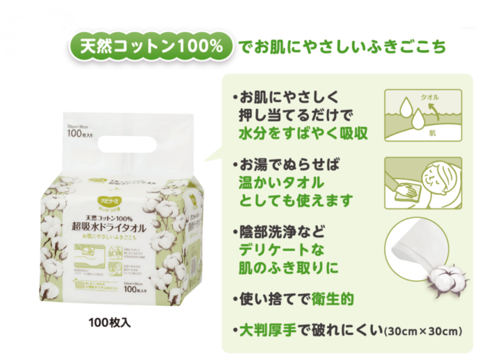 ドライタオル特長