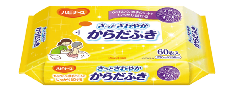 さっとさわやかからだふきのイメージ